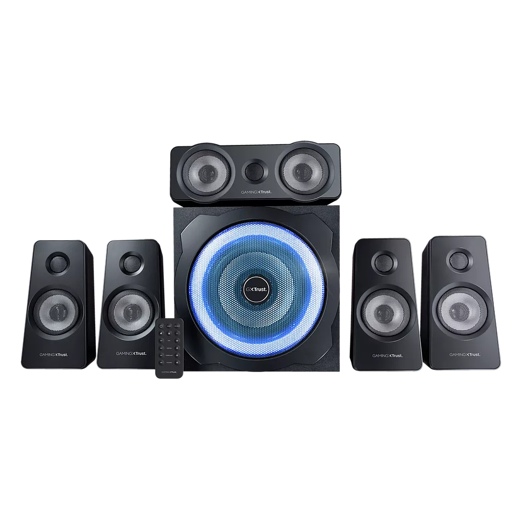 აუდიო სისტემა Trust GXT 658 Tytan 5.1 Surround Speaker System (21738) - შავი