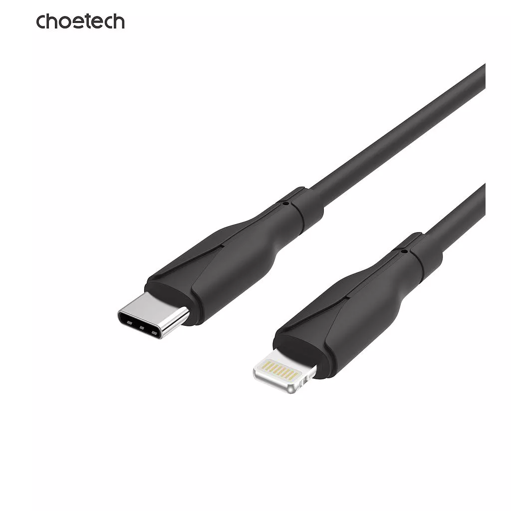 კაბელი USB-C / Choetech XCL-0002 To Lightning Cable 1m - შავი