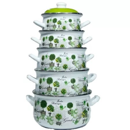 Arshia ემალის ქვაბების ნაკრები 16-18-20-22-24 cm (3950 310108691766014268)