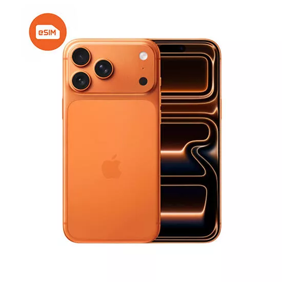 სმარტფონი Apple iPhone 17 Pro Max 256GB e-SIM Only - კოსმოსური ნარინჯისფერი