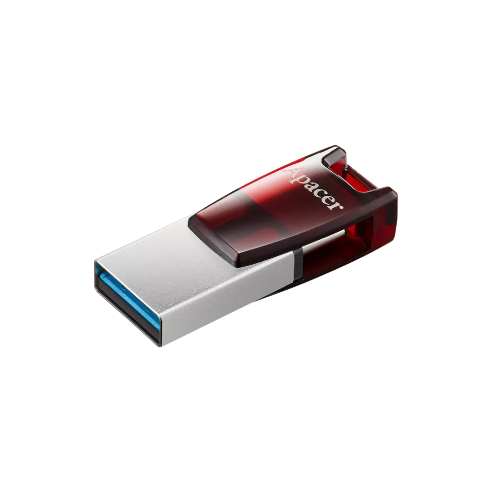 ფლეშ მეხსიერების ბარათი Apacer AH180 64GB Type-C USB 3.2 - წითელი