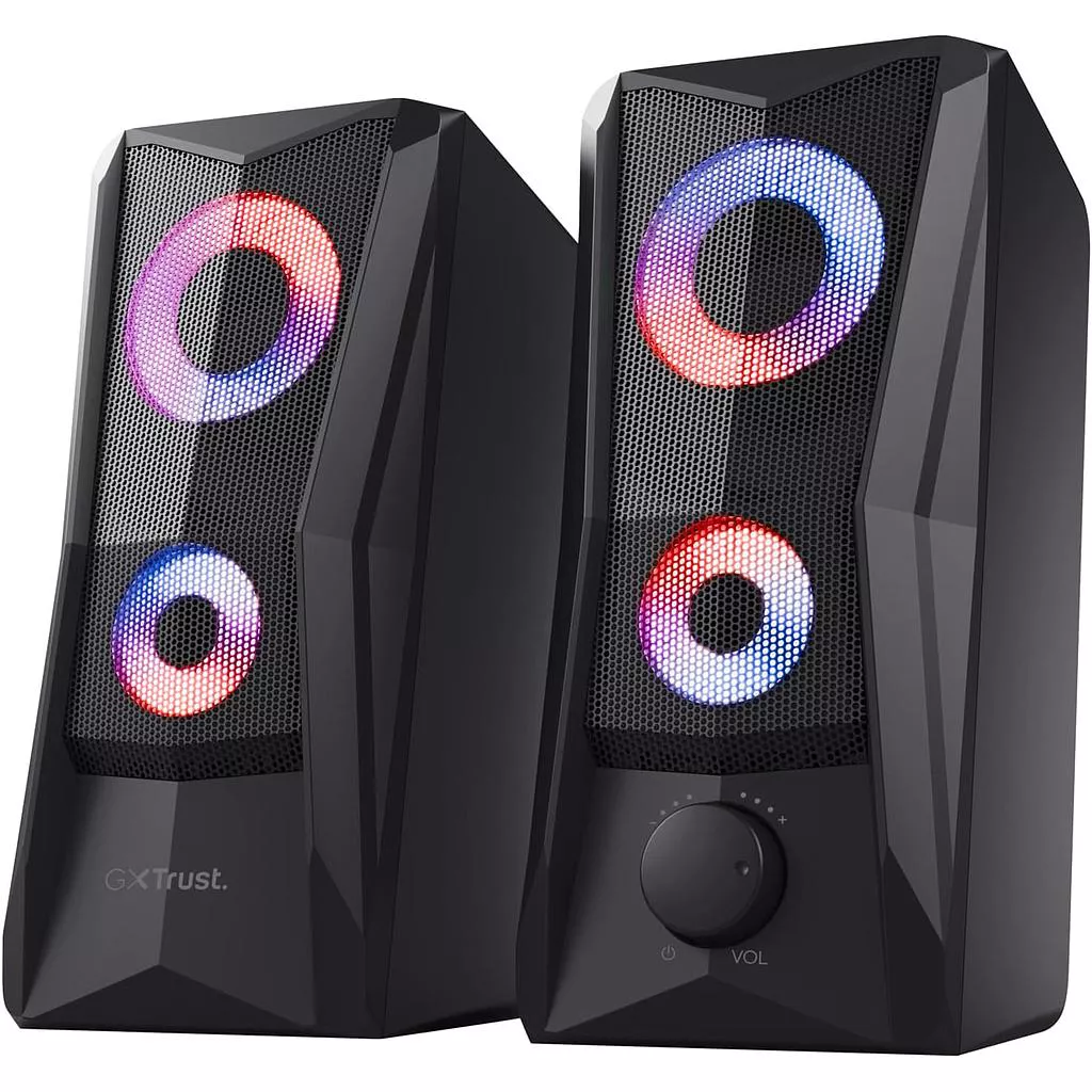გეიმინგ დინამიკები Trust GXT 606B Javv RGB-Illuminated 2.0 - შავი