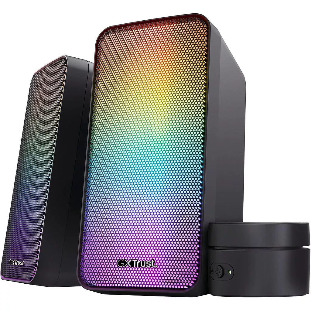 გეიმინგ დინამიკები Trust GXT 611 Wezz Illuminated RGB 2.0 - შავი
