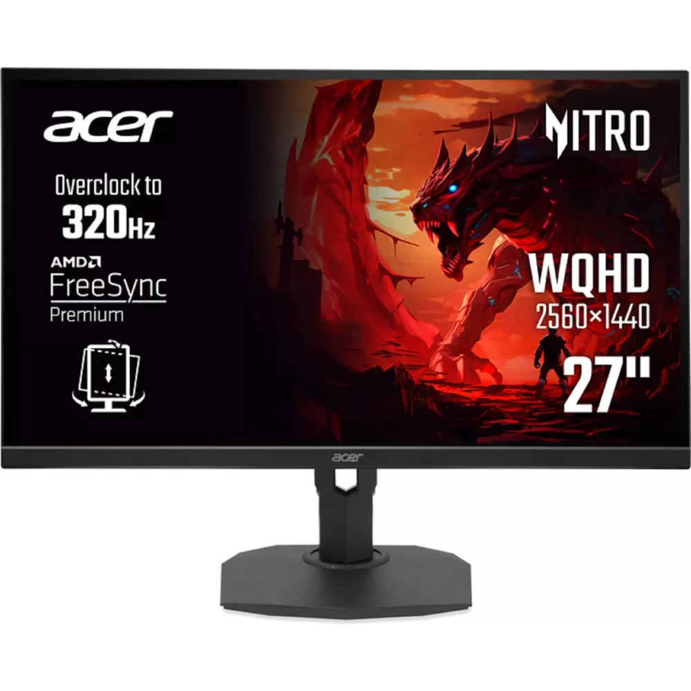 მონიტორი Acer Nitro 27" 2K QHD 320Hz (UM.HX3EE.329) - შავი
