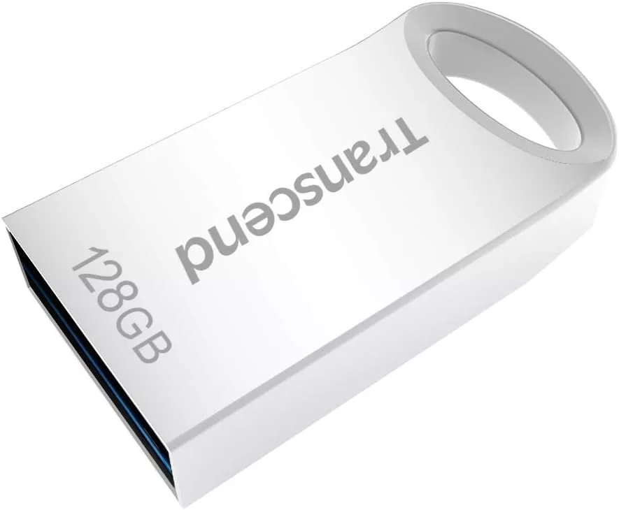 ფლეშ მეხსიერების ბარათი  Transcend JetFlash 710 128GB USB 3.1/3.2 Gen 1 - ვერცხილსფერი