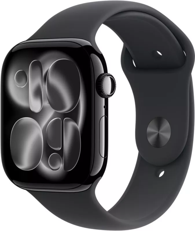 Smartwatch Apple Watch Series 11 GPS 42mm Aluminium Case with Black Sport Band S/M (MEQT4RK/A) - Jet Black