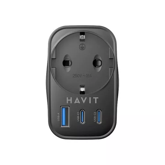 Fast Charger Havit UC142 30W - Black