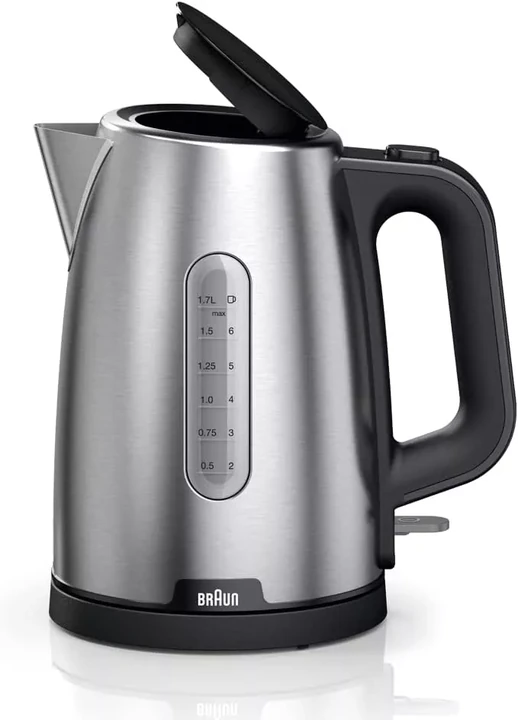 ელექტრო ჩაიდანი Braun WK1500BK ვერცხლისფერი / შავი