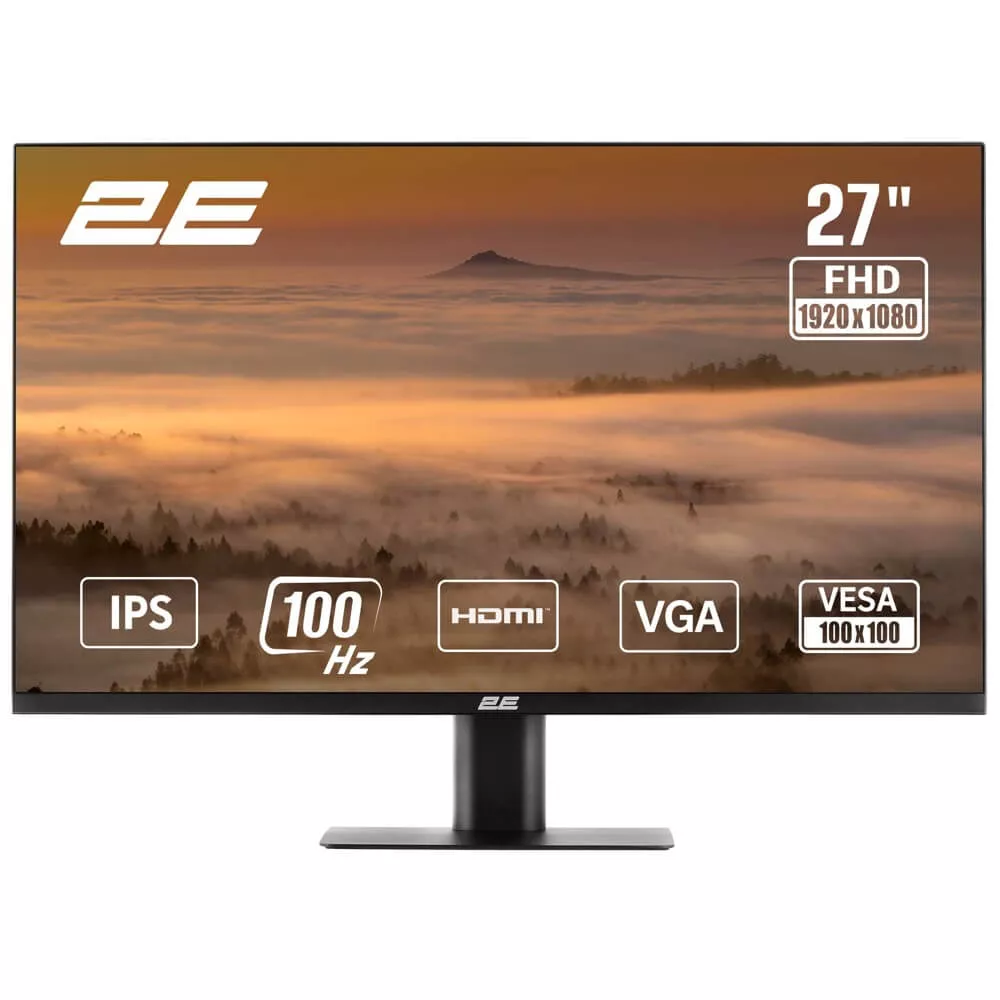 Monitor 2E 27" F2725B D-Sub 100Hz (2E-F2725B-01.EU) - Black