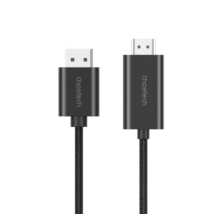 HDMI Cable Choetech XDH01 DP to HDMI 4K@60Hz 2m (CABCHODPHB2M) - Black
