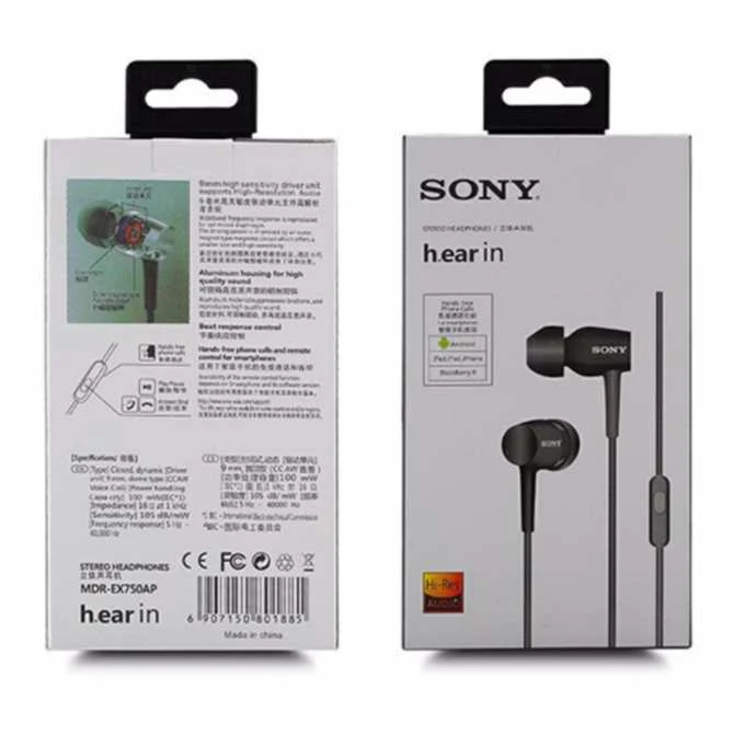Sony ყურსასმენი MDREX750APL.E
