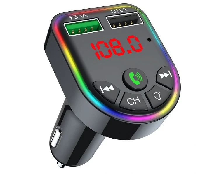 Gembird BTT-05 FM-radio transmitter and USB charger Black