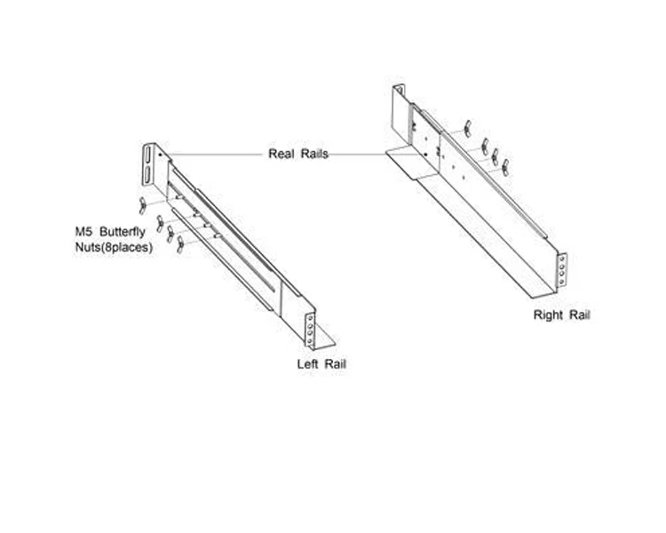 რეკის სამაგრი Rails for 1-3KVA RT
