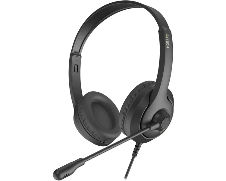 ყურსასმენი A4tech Fstyler FH100U USB Stereo Headset With Mic Stone Black