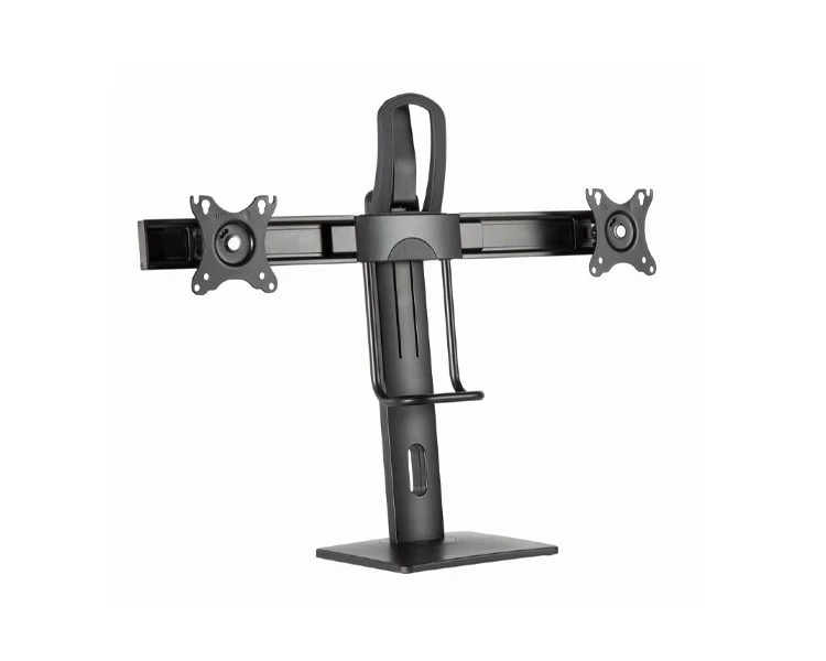 მონიტორის სადგამი Gembird MS-D2-01 Double monitor desk stand height adjustable 17"-27"
