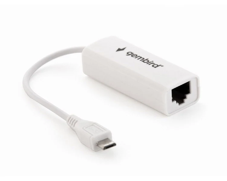 ადაპტერი Gembird NIC-mU2-01 Micro USB2.0 LAN Adapter