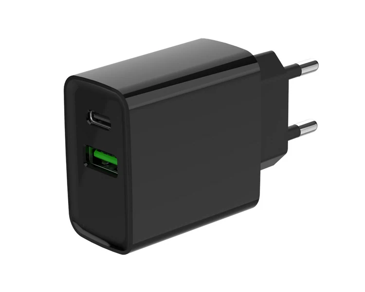 დამტენი Gembird TA-UC-PDQC20-01-BK 2-port 20W USB Fast Charger Black