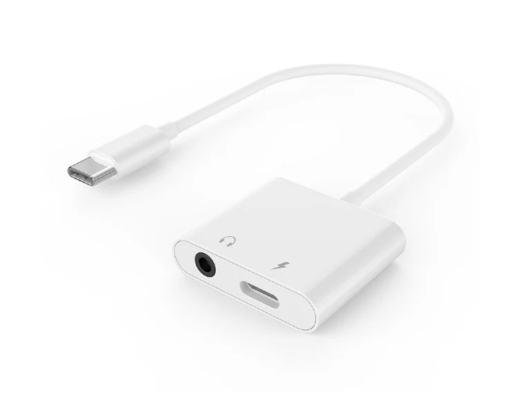 Gembird A-CM-3.5FP-01 Audio adapter cable USB Type-C to 3.5mm+power socket White