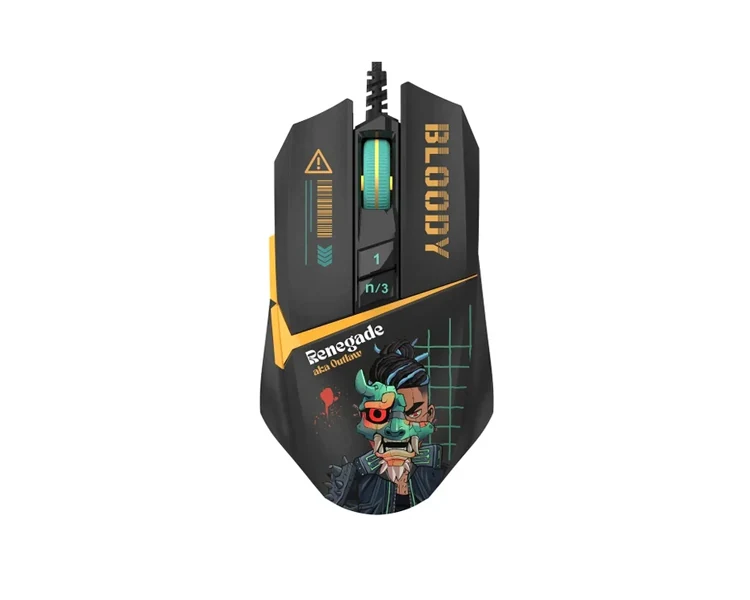 მაუსი A4tech Bloody W63 MAX RGB Gaming Mouse Renegade Midnight
