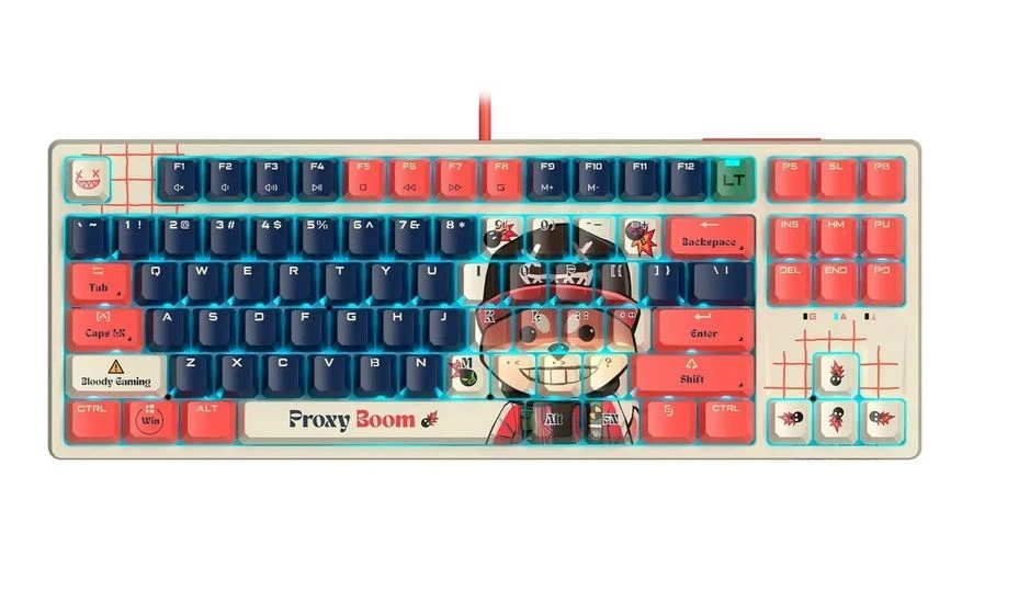 კლავიატურა A4tech Bloody AT87 Alpha Optical Switch Keyboard Proxy Boom