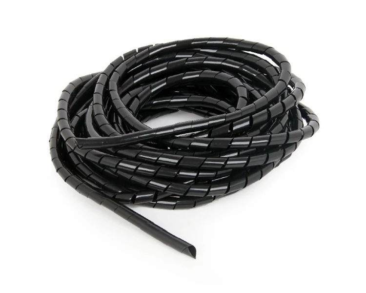 აქსესუარი Gembird CM-WR1210-01 12mm Spiral Cable Wrap 10m Black