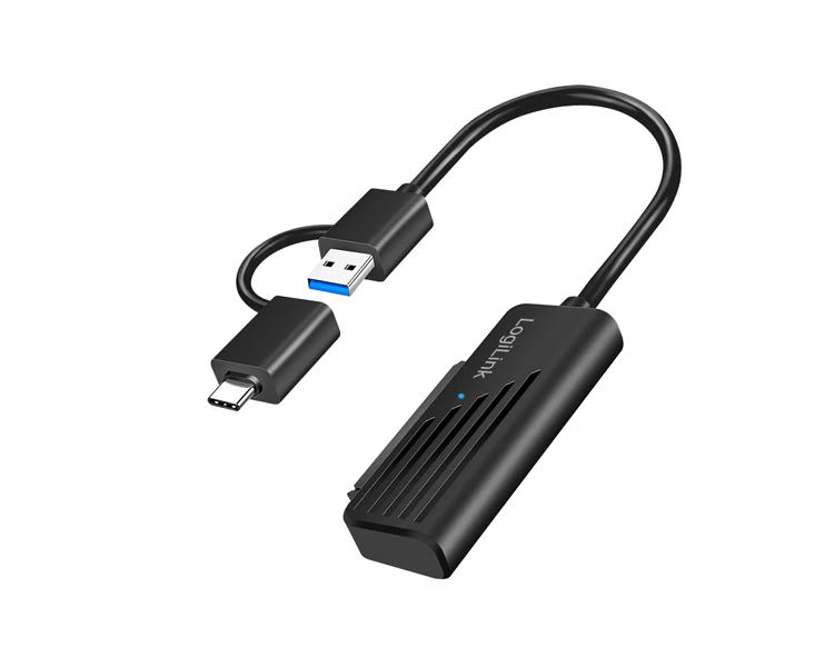 ადაპტერი Logilink AU0062 USB-A/USB-C 2-in-1 to SATA Adapter USB 3.2 Gen1 Compatible Black