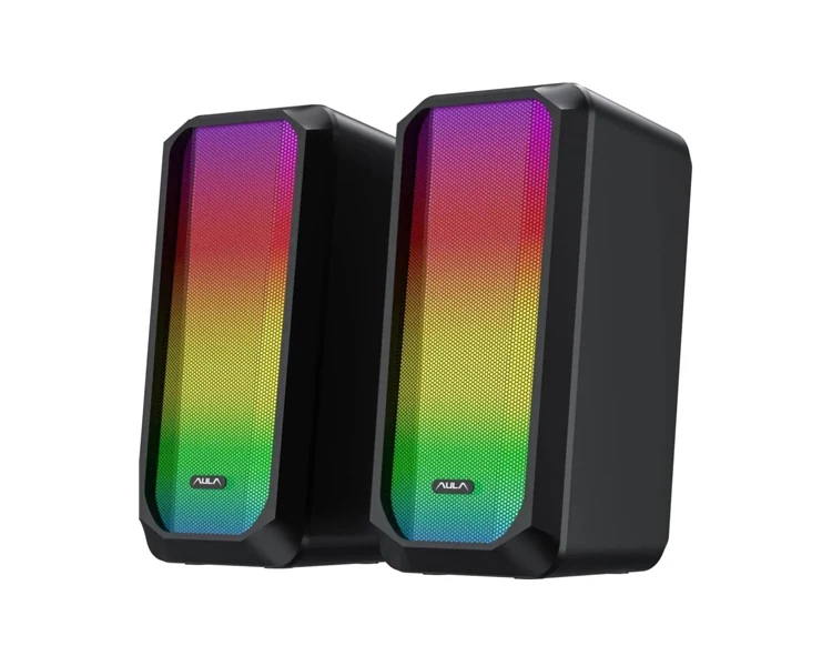 დინამიკი AULA N-600 RGB Gaming Desktop Speaker 6W Black