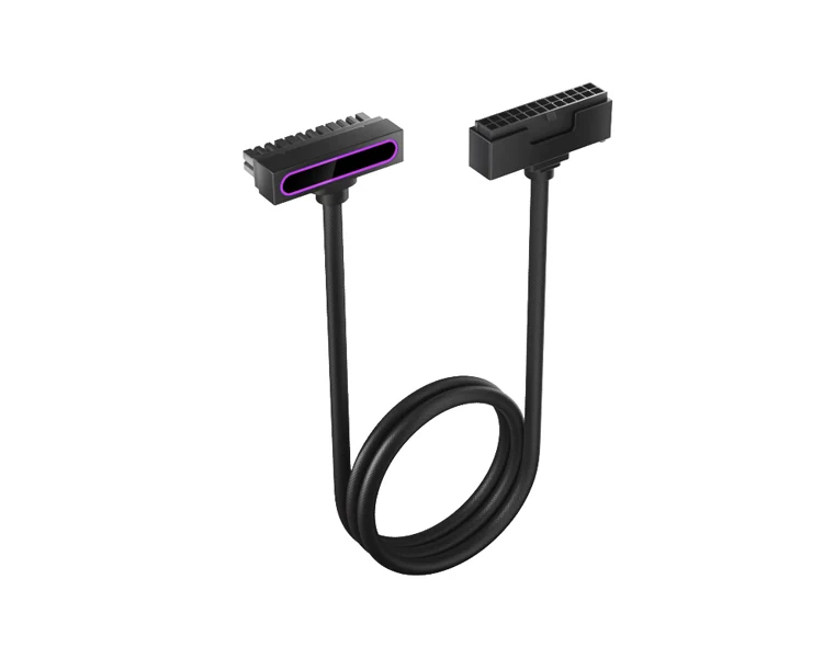 PSU კაბელის დამაგრძელებელი Asiahorse HYDRUS 24PIN BLACK - 30CM
