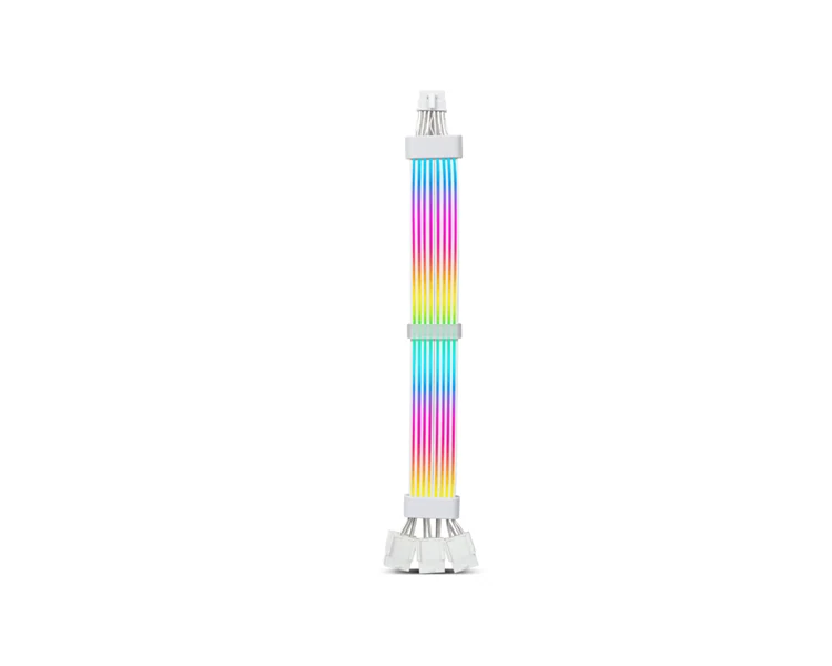 PSU კაბელის დამაგრძელებელი Asiahorse RGB DualSR 12pin 4pin 1to3 White