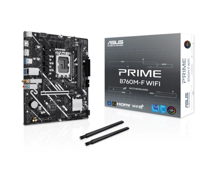 დედა დაფა Asus PRIME B760M-F WIFI 2DDR5 LGA1700 - 90MB1N00-M0EAY0