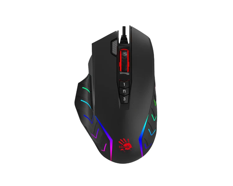 მაუსი A4tech Bloody J95s 2-Fire RGB Animation Gaming Mouse Stone Black