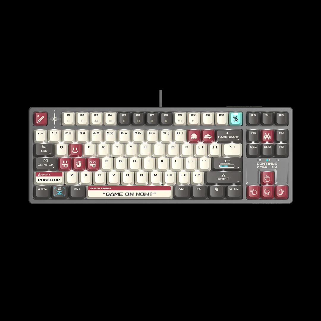 კლავიატურა A4tech Bloody S87 HOT-SWAPPABLE Mechanical Keyboard Pixels Red