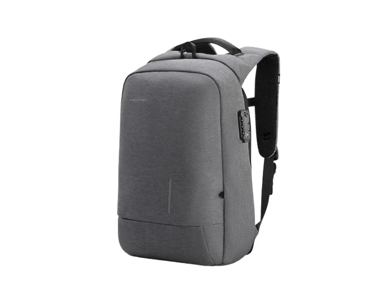 ზურგჩანთა Kingsons Anti Theft Commuter Backpack With USB Charger 15.6" Grey - KS3149W-D
