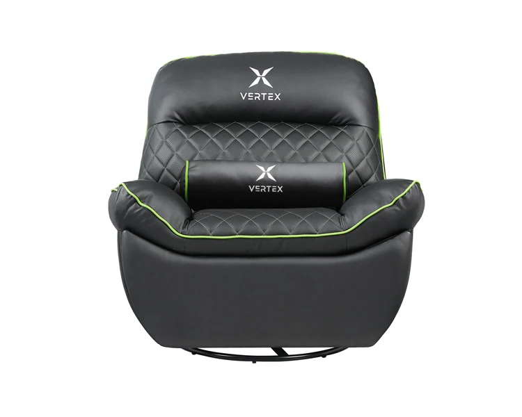 გეიმინგ სავარძელი Vertex Throne Gaming Sofa Black/Green PVC