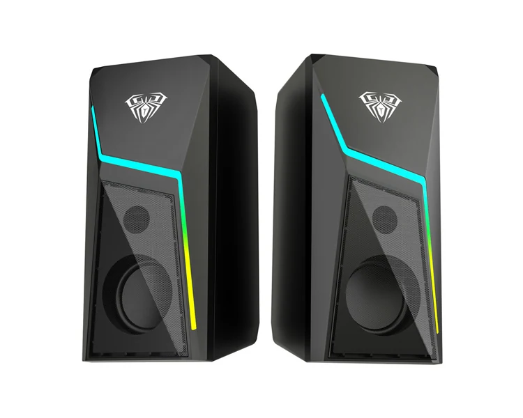 დინამიკი AULA N-521 2.0 Wired RGB Gaming Speakers 6W Black