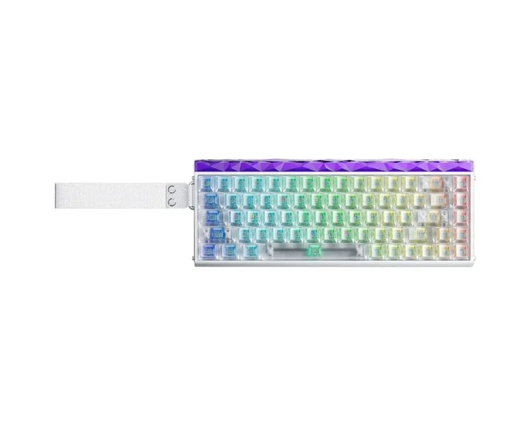 კლავიატურა AULA HERO68 RGB Gaming Keyboard White Translucent Keycaps (Silver Magnetic Switch)