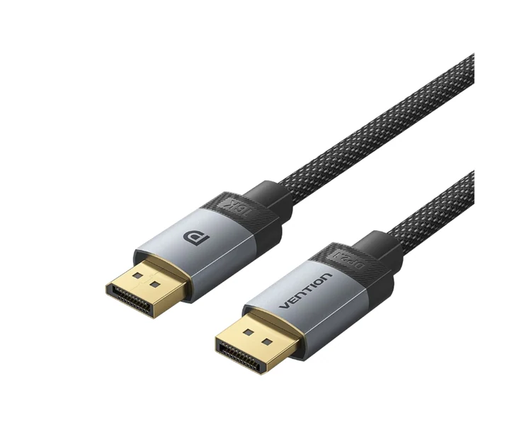 კაბელი Vention HGBHI 16K/60Hz DisplayPort Cable 3m Grey Aluminum