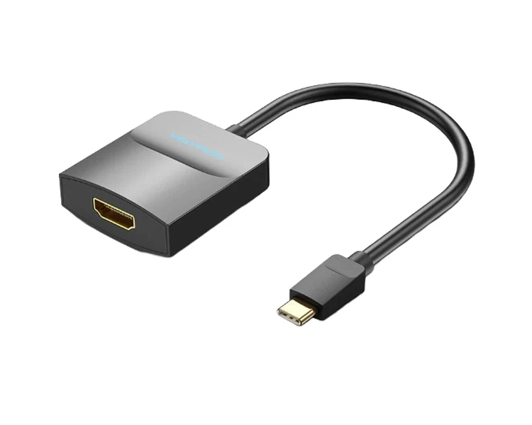 ადაპტერი Vention TDCBB 4K/30Hz USB Type-C to HDMI Adapter 0.15m Black