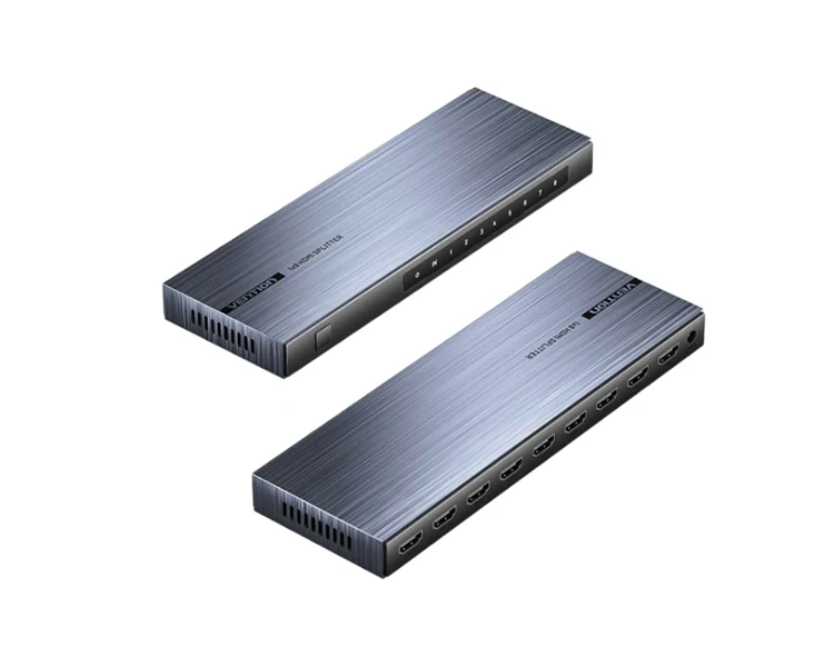 სპლიტერი Vention AKQB0-EU 4K/60Hz 1x8 HDMI Splitter Black Aluminum