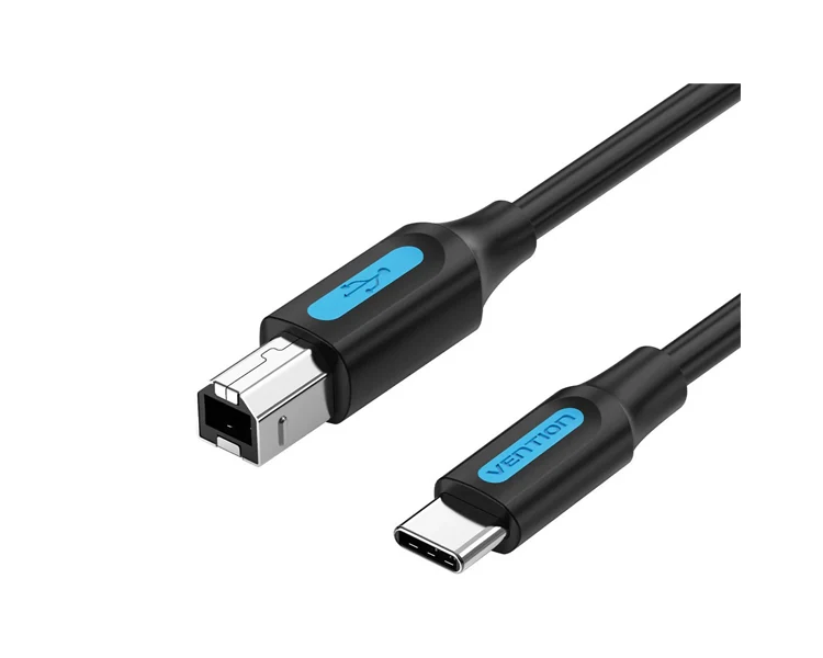 კაბელი Vention CQUBH USB-C 2.0 Printer Cable 2m Black