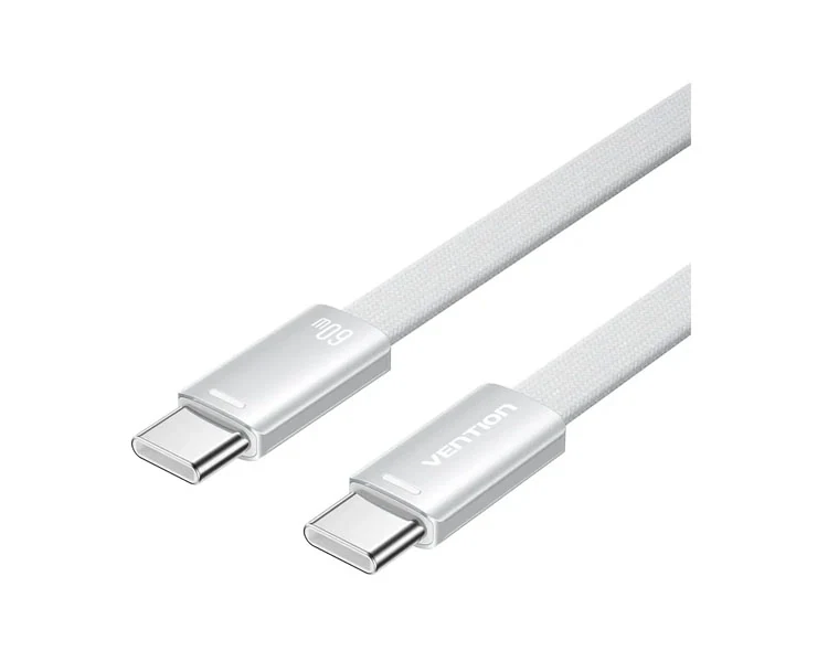 კაბელი Vention TRZIF USB 2.0 Type-C Cable 1m Silver Aluminum