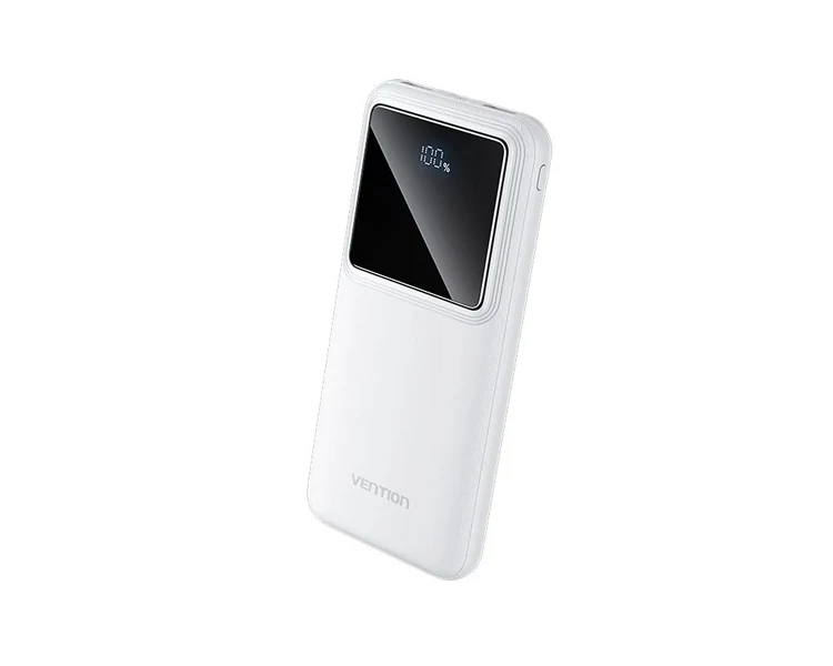პორტატული დამტენი Vention FHKW0 10.000mAh Power Bank 22.5W With LED Display White