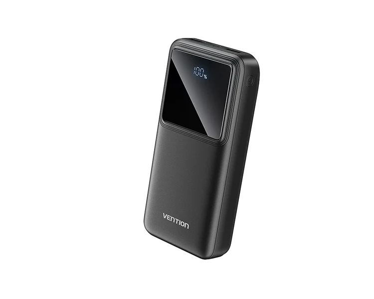 პორტატული დამტენი Vention FHLB0 20.000mAh Power Bank 22.5W With LED Display Black