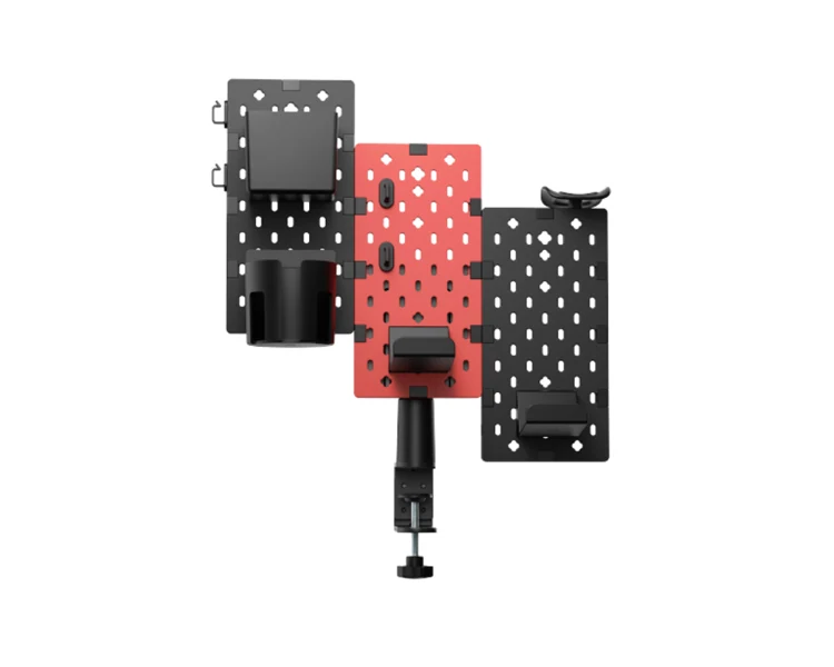 გეიმინგ თარო Vertex VX-GPB-02R VX-3PB-03B 3-Piece Desk Mounted Rotating Pegboard Black/Red