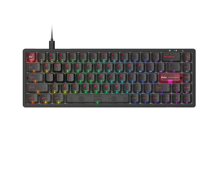 კლავიატურა A4Tech Bloody MS68 RGB MS Magnetic Switch Gaming Keyboard Stellar Black