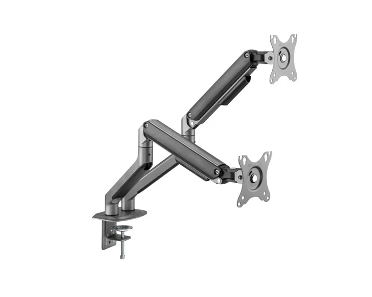 მონიტორის საკიდი Gembird MA-DA2-05 Desk mounted adjustable double Monitor Arm 17"-32" Space Grey