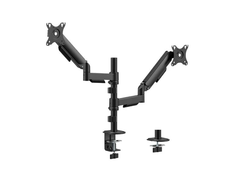 მონიტორის საკიდი Gembird MA-DA2P-02 Adjustable desk 2-display Mounting Arm 17"-32" Black