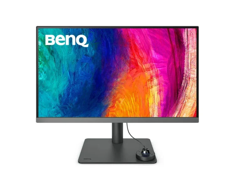 მონიტორი BenQ DesignVue PD2706U 27" 4K UHD IPS 5ms HDMI DP USB/USB-C Built-in Speaker Dark Grey - 9H.LLJLB.QEE