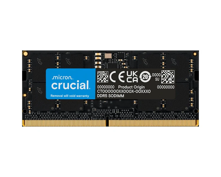 ოპერატიული მეხსიერება Crucial DDR5 16GB 5600MHz SODIMM - CT16G56C46S5