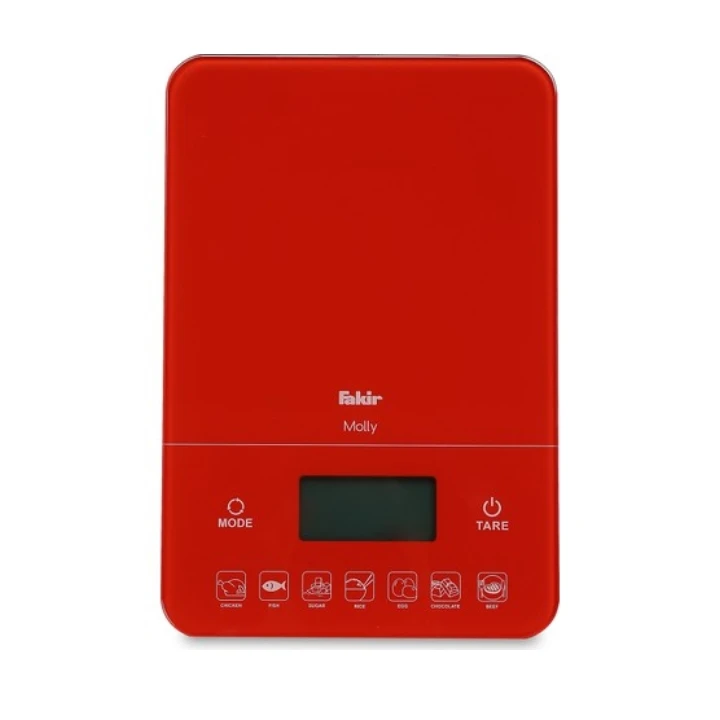 სამზარეულოს სასწორი Fakir MOLLY DIJITAL KITCHEN SCALE- RED